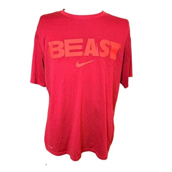Nike Other - Nike Beast DRI-FIT T-Shirt XL Red Tennis Running Work-Out Swoosh